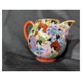 Vintage Hand-Painted Ceramic Creamer with Geisha Design