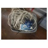 Large Tote With Electrical Wiring and Tools