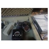 Canon A-1 SLR Camera With Flash, Lenses, and Hard Case