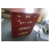 4 Drawer Floral Design Vintage Dresser