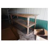 3 Level Home Made Wood Shelving