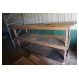 3 Level Home Made Wood Shelving