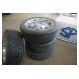 4 - Nitto NT4220S Truck Tires on Akuza Rims