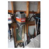 Mariner 20 hp Outboard Motor No Lower Unit