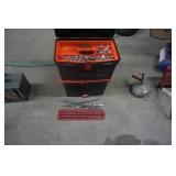 Black & Decker 2 Section Stacked Tool Box With Assorted Sockets and Socket Holders