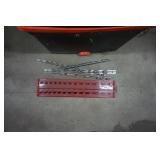 Black & Decker 2 Section Stacked Tool Box With Assorted Sockets and Socket Holders