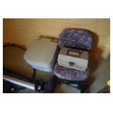 Porta Potty With Padded Camo Boat Seat and Tackle Box