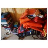 Large Lot of Throw Cushion Life Preservers