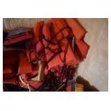 Large Lot of Life Jackets In Assorted Sizes and Styles