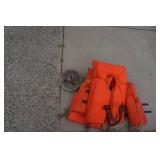 4 - Life Jackets With Boat Anchor