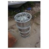 4 - 17" Chrome 6 Bolt Truck Rims
