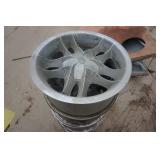 4 - 17" Chrome 6 Bolt Truck Rims