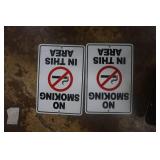 2  - No Smoking Signs