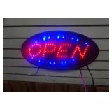 Lighted Flashing Electric Open Sign