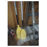 2 - Plastic Canoe Paddles