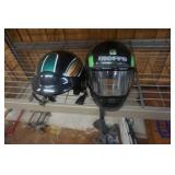 2 -  Motorcycle Snowmobile Riding Helmets One Full Face Shield One Open