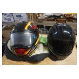2 -  Full Face Shield Motorcycle/Snowmobile Riding Helmets