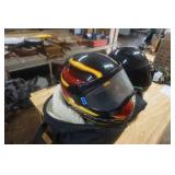 2 -  Full Face Shield Motorcycle/Snowmobile Riding Helmets