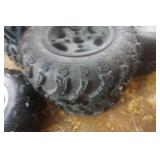2 - Sling Shot AT ATV Tires on Black 4 Bolt Rims