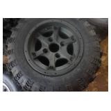 2 - Sling Shot AT ATV Tires on Black 4 Bolt Rims