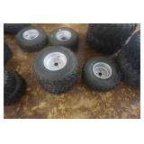 3 - Maxxus ATV Tires on 4 Bolt Rims