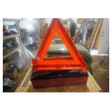 Set of 3 - Folding Road Side Hazzard Signs With Storage/Carry Case