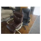 Lot of 3 Wheeled Office Chairs
