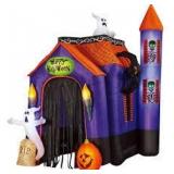 Member's Mark Pre-Lit 12' Tall Inflatable Haunted House Airblown Archway Tunnel