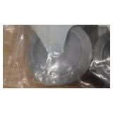 Set of 4 ECOFORMA Encore Rubber 5" dia x 1-1/4" Wide Wheel 6" Overall Height 325LB(23189)