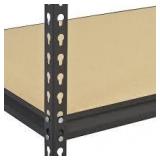 Muscle Rack 5-Tier Heavy Duty Steel Garage Storage Shelving Unit in Black (48 in. W x 72 in. H x 24 in. D