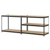 Muscle Rack 5-Tier Heavy Duty Steel Garage Storage Shelving Unit in Black (48 in. W x 60 in. H x 24 in. D