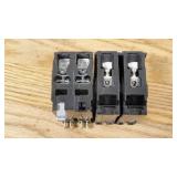 Set of 2 (1 each)Siemens Q220 2 Pole 20A 120/240v Type A Circuit Breaker & Square D QO 20-amp 2-Pole Standard Trip Circuit Breaker