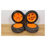 Set of 4 Medium Duty Wheel- 8"D , 2.5" Thick