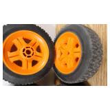 Set of 4 Medium Duty Wheel- 8"D , 2.5" Thick