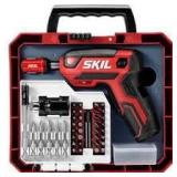 SKIL Rechargeable 4V Cordless Pistol Grip Screwdriver with 42pcs Bit Set, USB Charger and Carrying Case - SD5618-03
