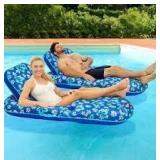 Aqua Leisure Luxury Water Recliner Lounge Tanner Pool Float 2-Pack