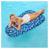 Aqua Leisure Luxury Water Recliner Lounge Tanner Pool Float 2-Pack