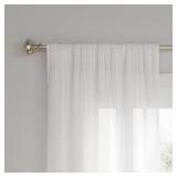 Set of 2 1pc Light Filtering Farrah Window Curtain Panel - Threshold-54"W x 84"L-White