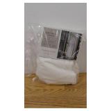 Set of 2 1pc Light Filtering Farrah Window Curtain Panel - Threshold-54"W x 84"L-White