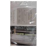 Set of 2 1pc Light Filtering Farrah Window Curtain Panel - Threshold-54"W x 84"L-White