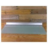 Set of 3 IKEA Ljusdal Wall-Mounted Floating Frosted Glass Shelves