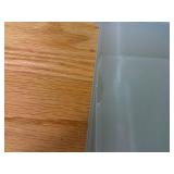 Set of 3 IKEA Ljusdal Wall-Mounted Floating Frosted Glass Shelves