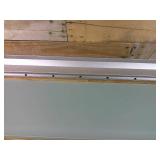 Set of 3 IKEA Ljusdal Wall-Mounted Floating Frosted Glass Shelves