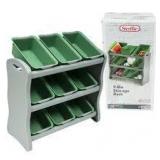 Sterilite 9 Bins Storage Rack- 30½"x15"x30"