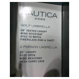 Nautica 2-Pack Golf Umbrella Set-Green/ Navy