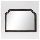36" x 26" French Country Mantel Mirror Black - Threshold
