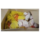 Bin of Stickers and Labels-Great for Garage Sale/ Flea Markets