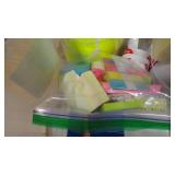 Bin of Stickers and Labels-Great for Garage Sale/ Flea Markets