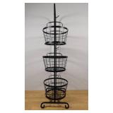 3-Tier Wire Basket with Removable Tilted Baskets