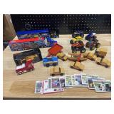 Collectible Wood Toys, NASCAR Cards, and More